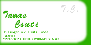 tamas csuti business card